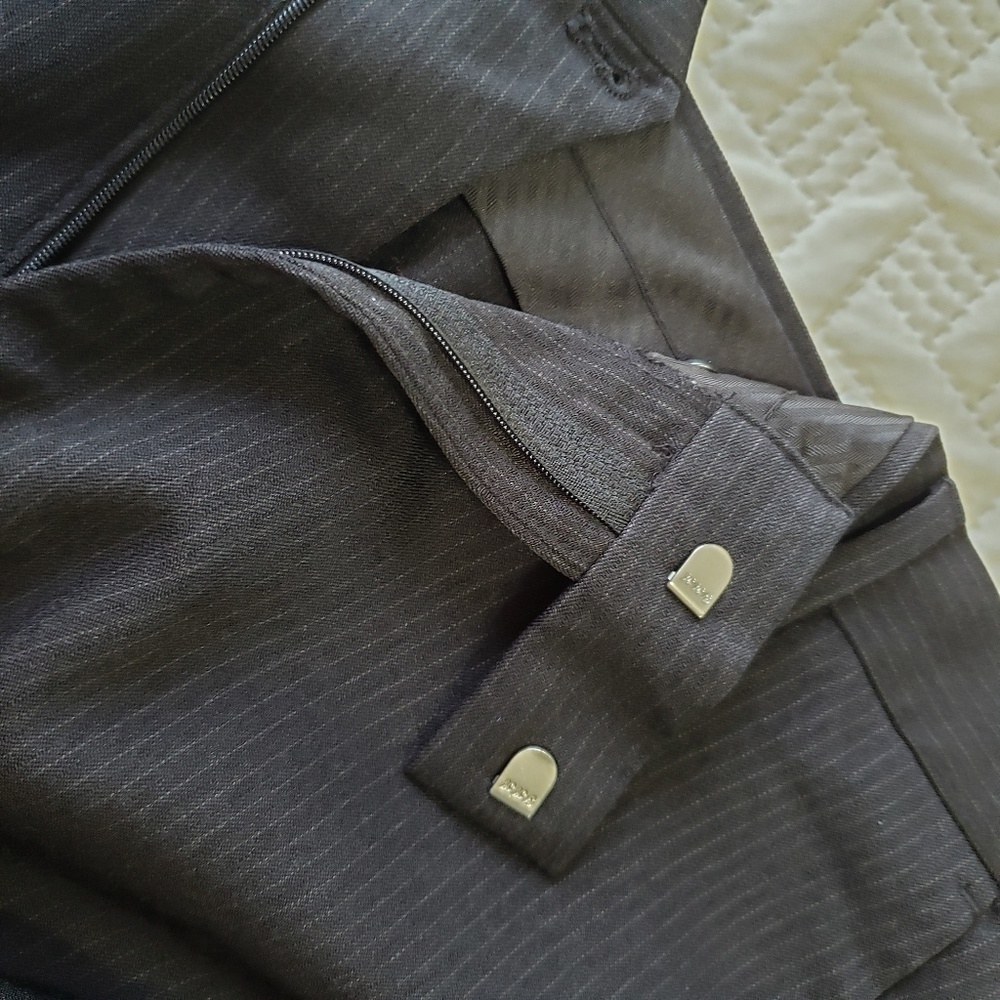 Sold Elsewhere - Men's Pinstripe Dress Pants - Picture 2 of 4